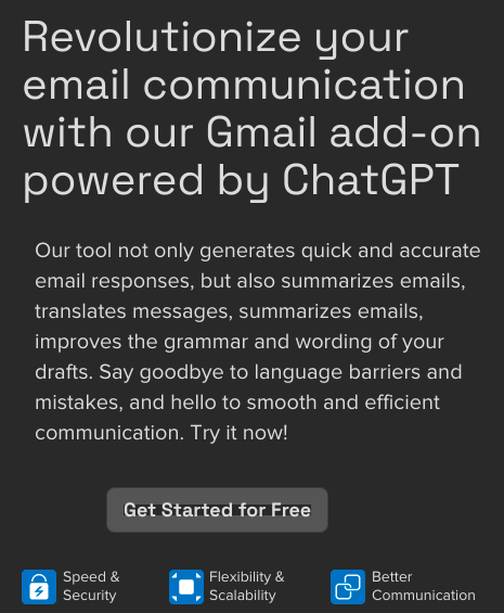 AI Mail Assistant - A Gmail add-on for emails