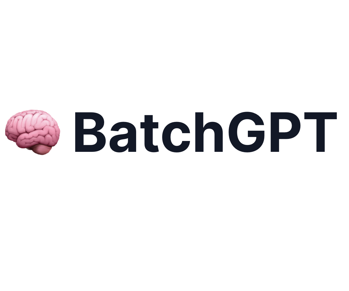 BatchGPT - Processus, analysez et générez rapidement des données de contenu