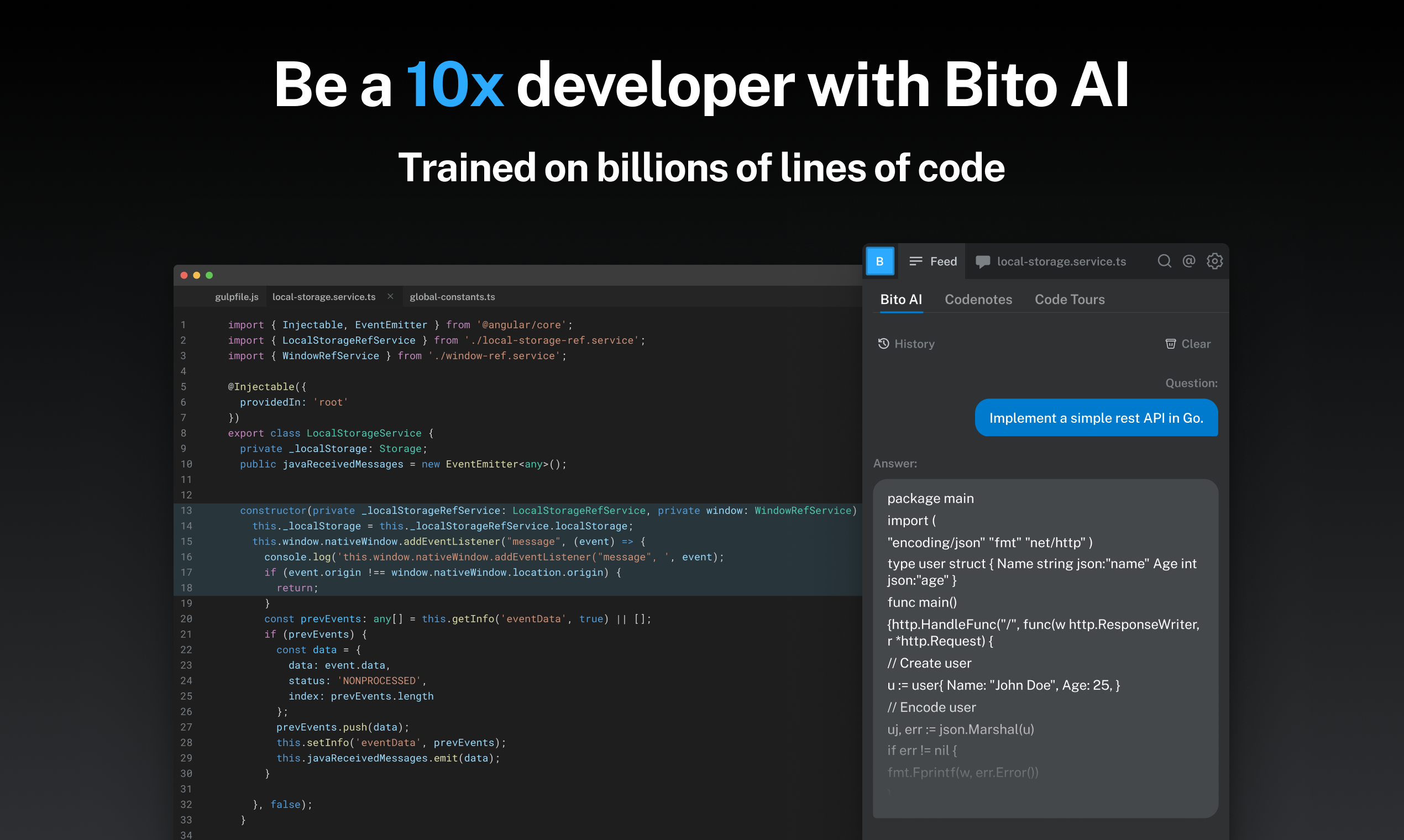 Bito - A suite of coding tools for developers