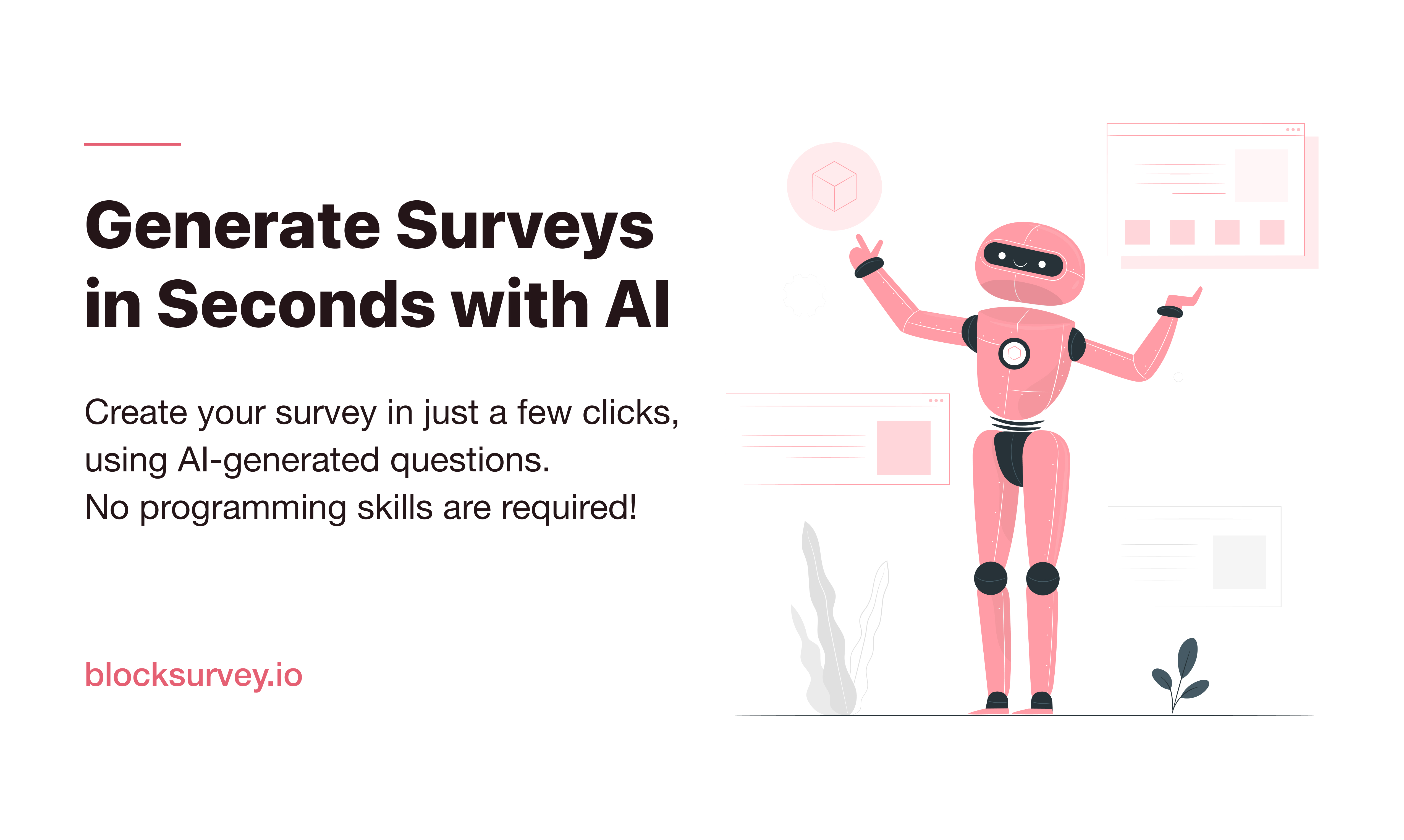 BlockSurvey - Survey tool that uses AI to generate questions