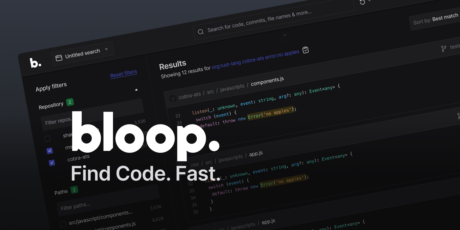 Bloop - платформа для задач обнаружения кода и кодирования
