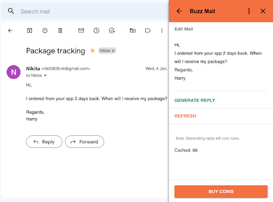 Buzz Mail - AI -E -Mail -Assistent