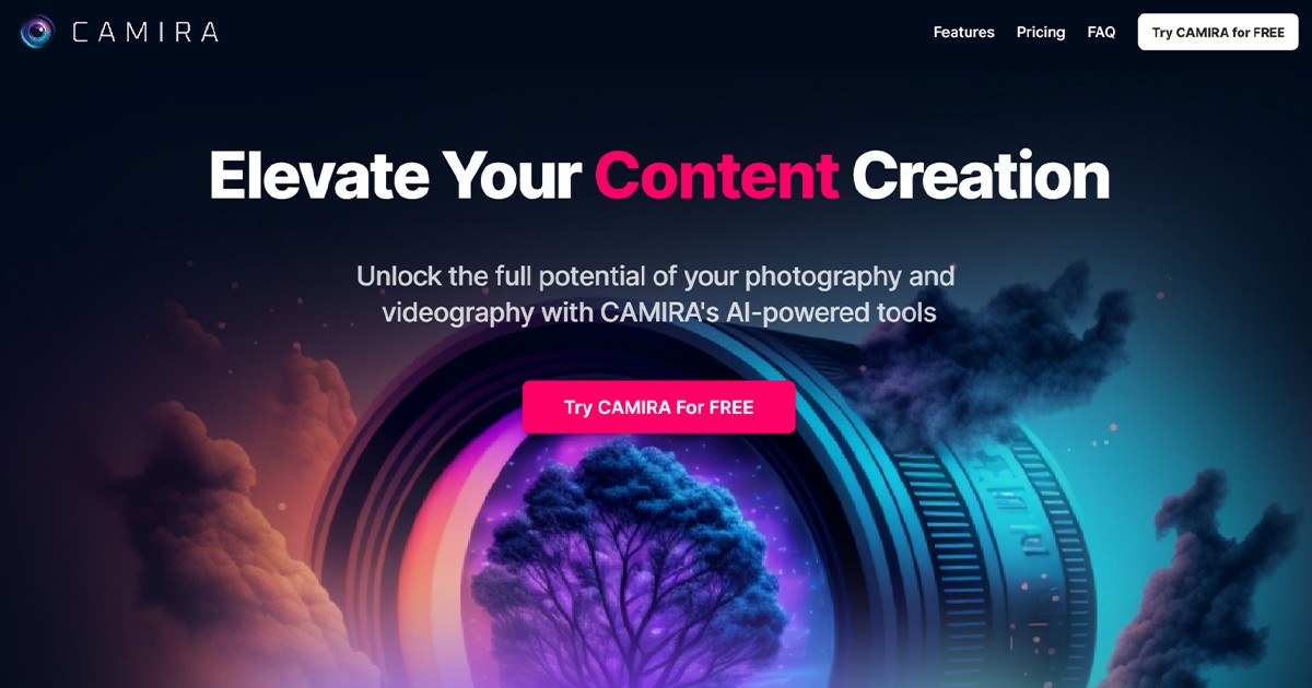 CAMIRA - AI-powered suite of apps to help photographers and videographers