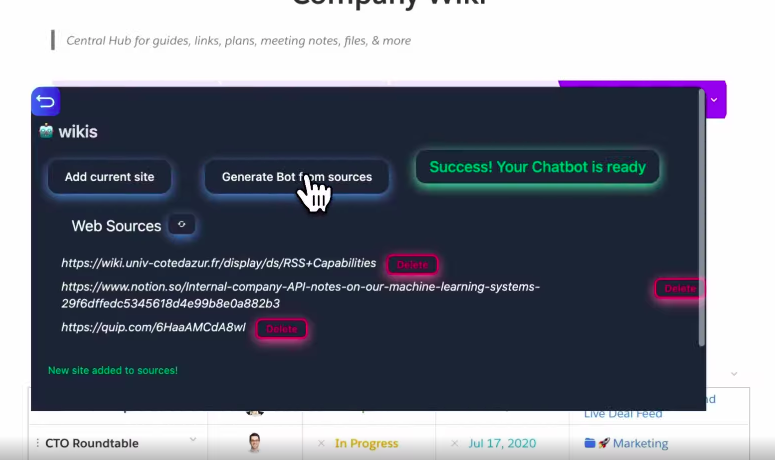 ChatShape - A Google Chrome Extension to create chatbots
