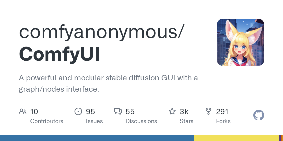 Comfyui - модульный, оптимизированный графический интерфейс для стабильной диффузии