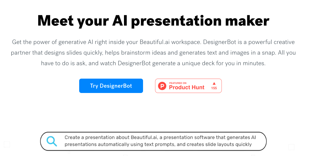 DesignerBot - A platform for presentation making