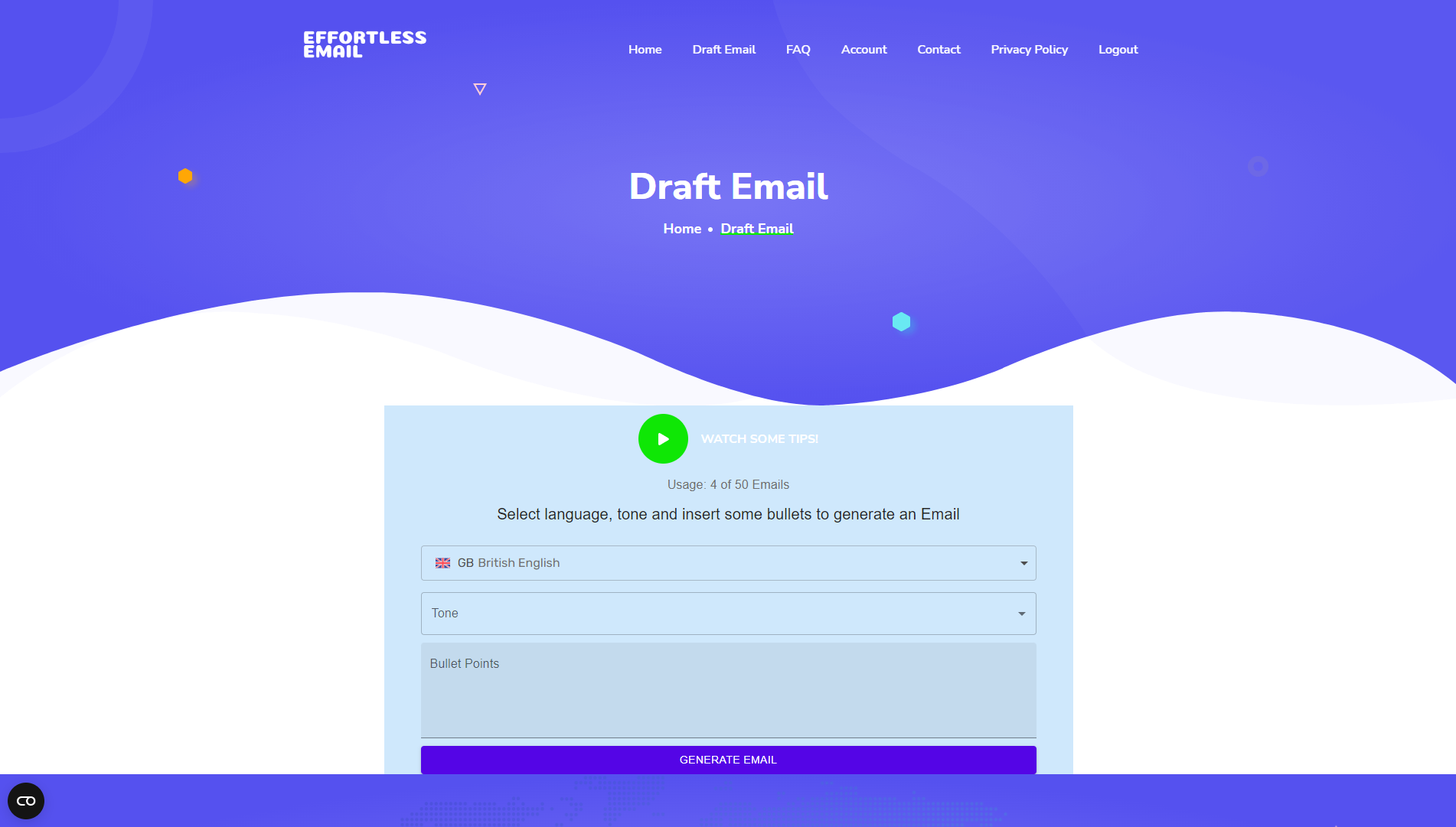 Effortless Email - AI-powered tool to quickly craft emails from bullet points