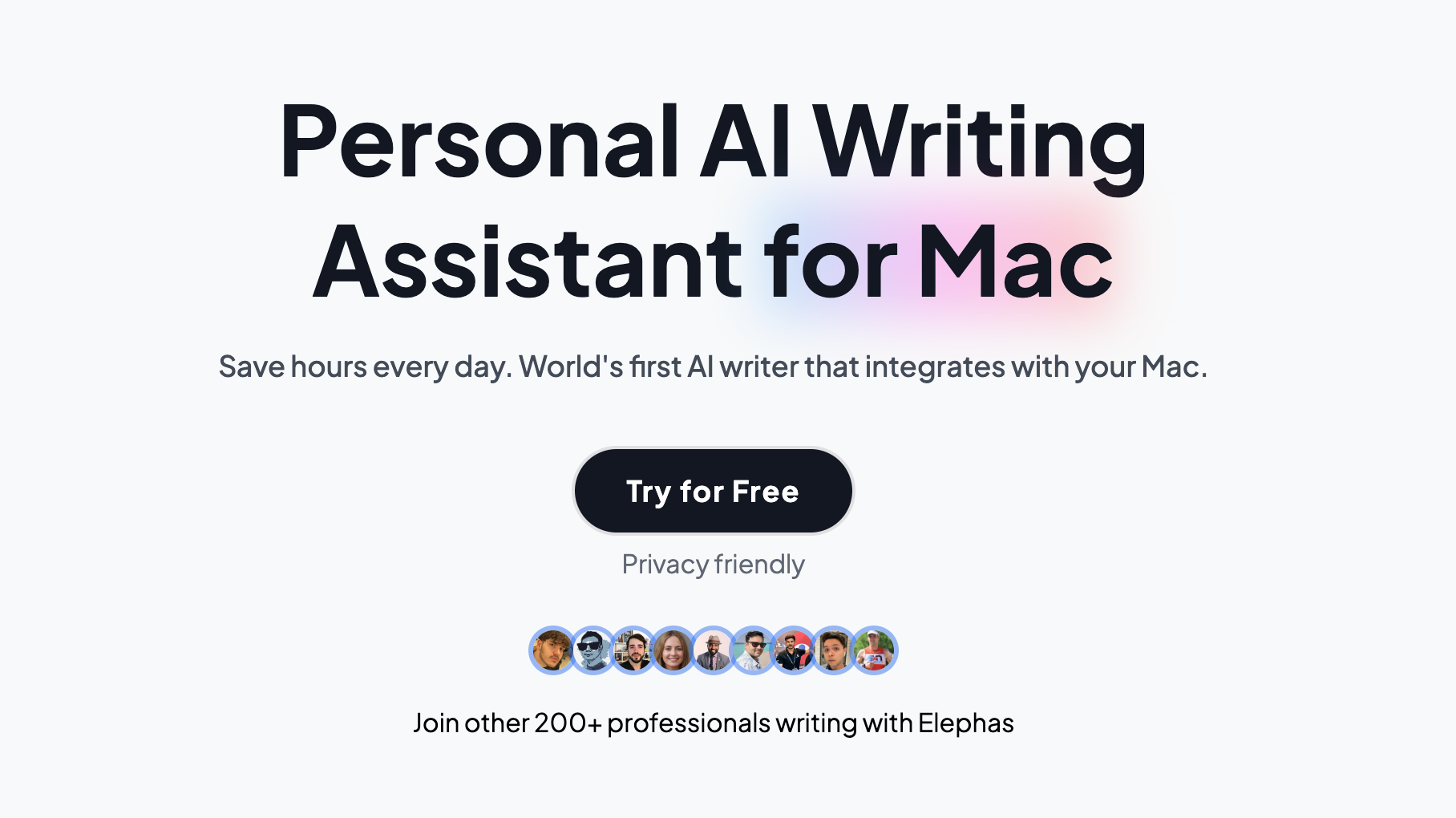 Elephas - Assistant d'écriture AI pour les produits Apple