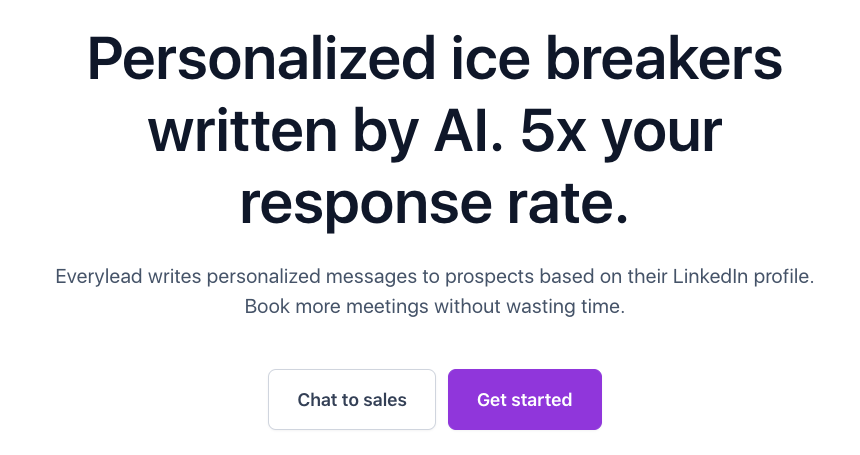 Everylead - A platform to write personalized sales messages for emails