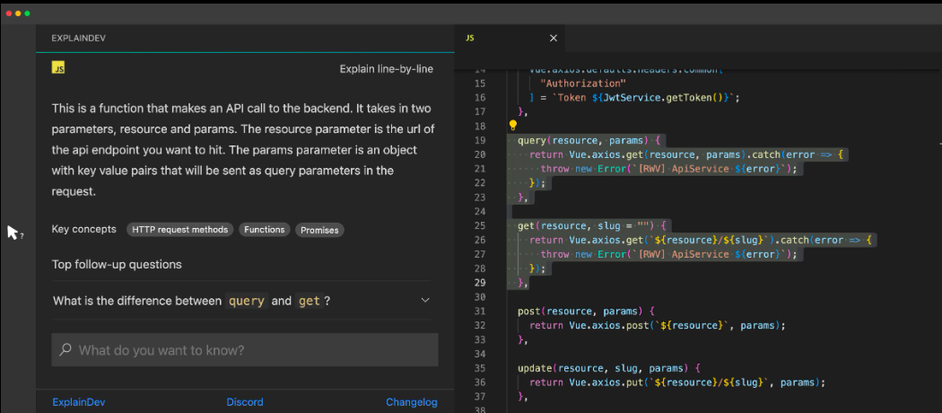 ExplicationDev - Une extension Google Chrome pour les développeurs pour comprendre le code