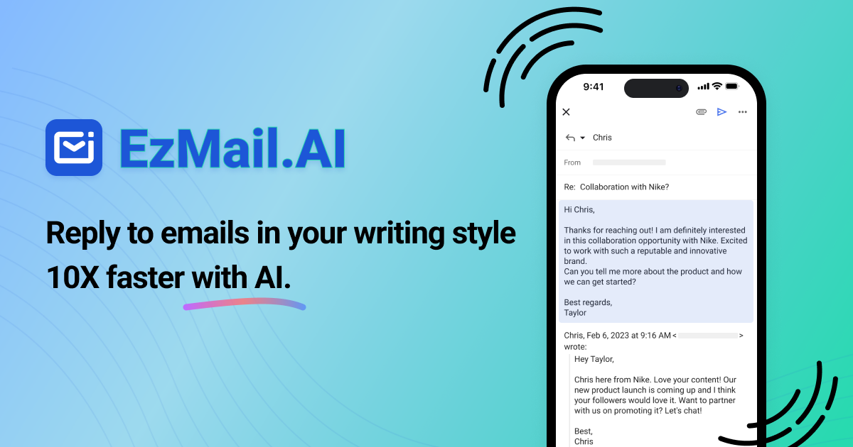 Ezmail.ai - Una herramienta para la redacción de correo electrónico