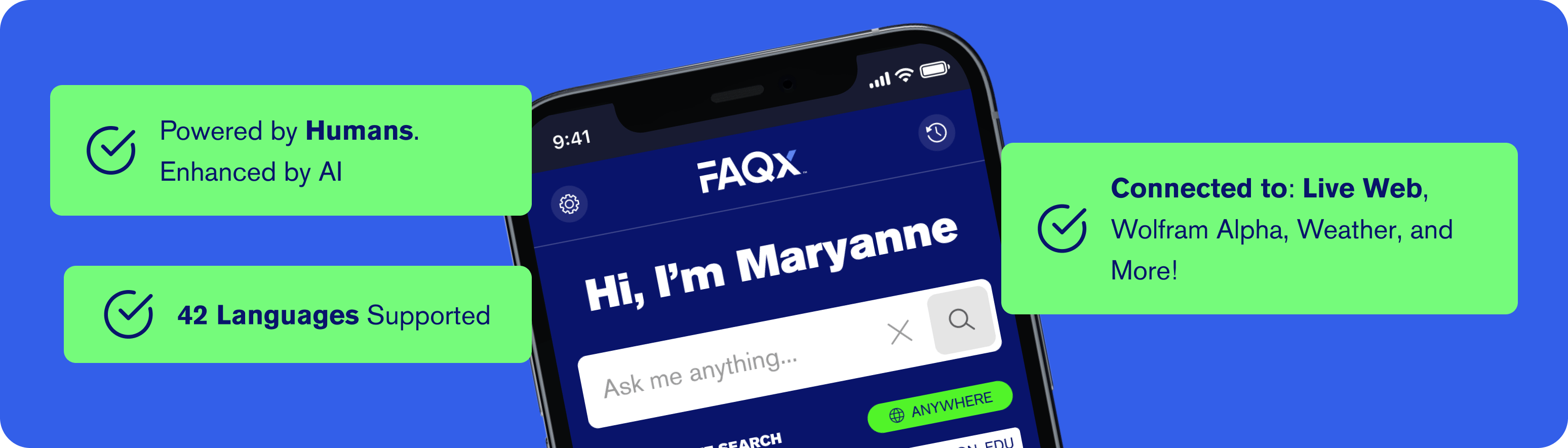 FAQx - An app to search verified answers