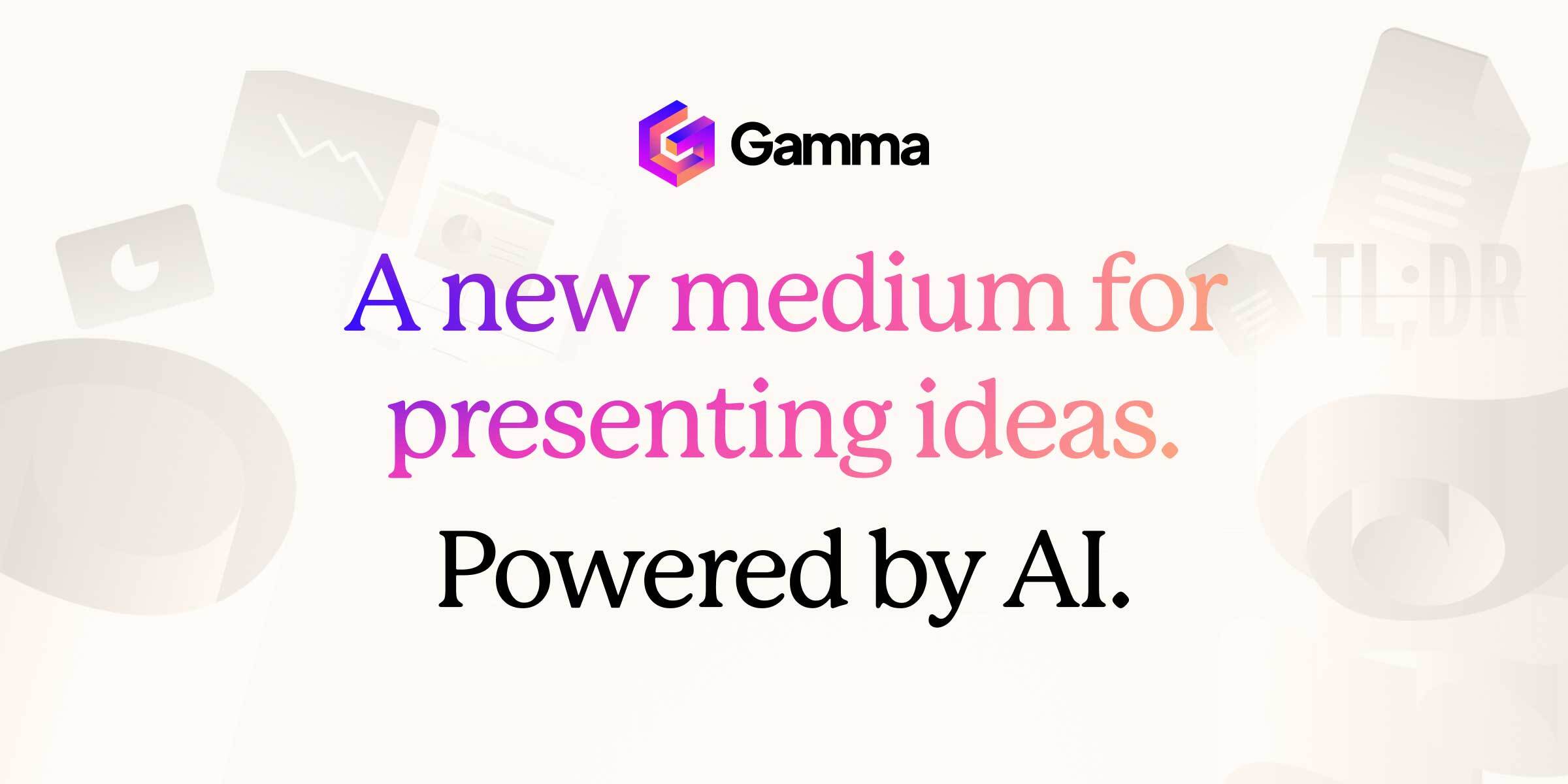 Gamma App - A tool to create interactive content