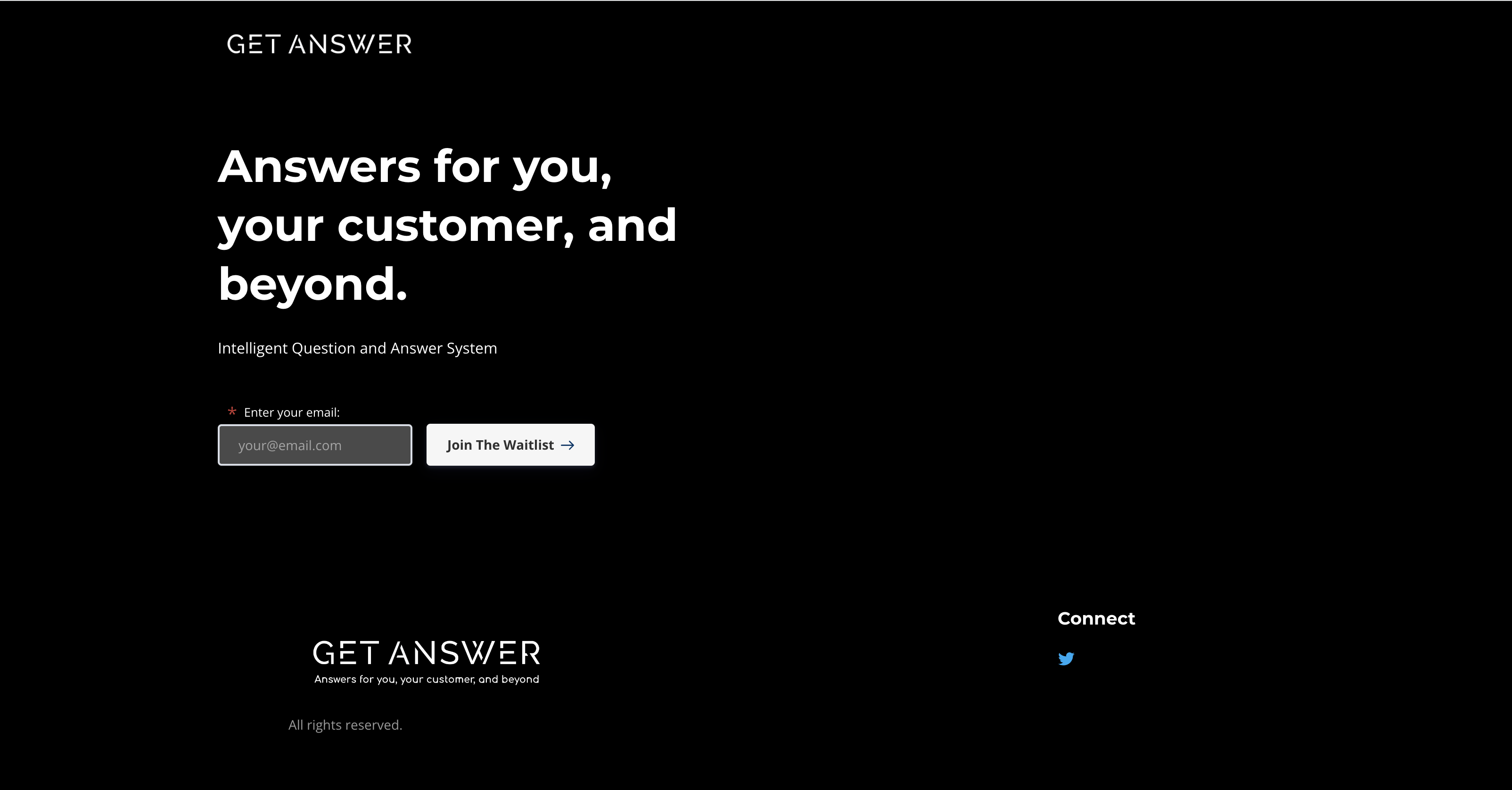 GetAnswer - A tool to create customer support chatbots
