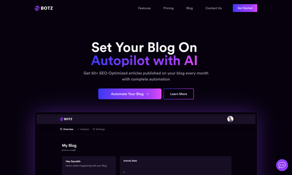 GetBotz - A platform for writing, optimization, and submission of articles