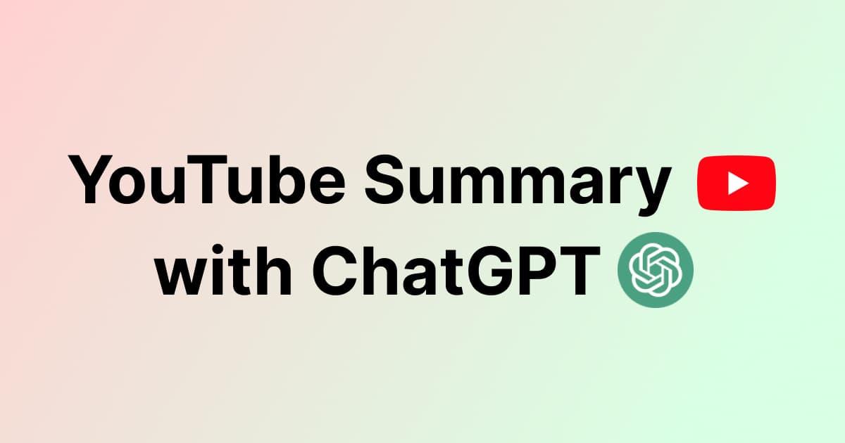 Glasp YouTube Summarizer - Chrome extension - Runs YouTube videos through GPT and summarizes them
