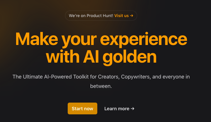 Golden Chat - A toolkit for creators, copywriters, and human rewriter