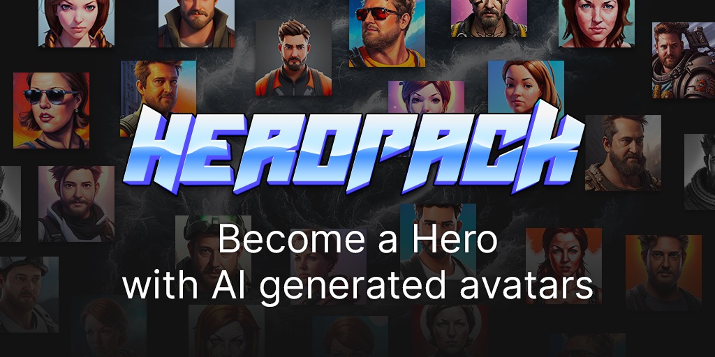 HeroPack - Make gaming avatars with AI, inspired by video games
