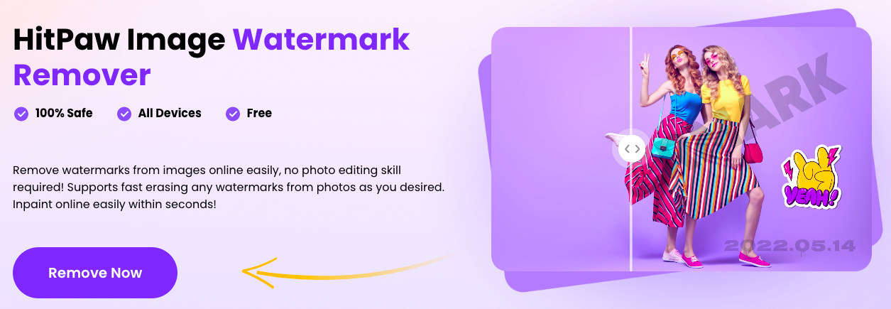 HitPaw Watermark Remover - A tool for removing watermarks from images and videos
