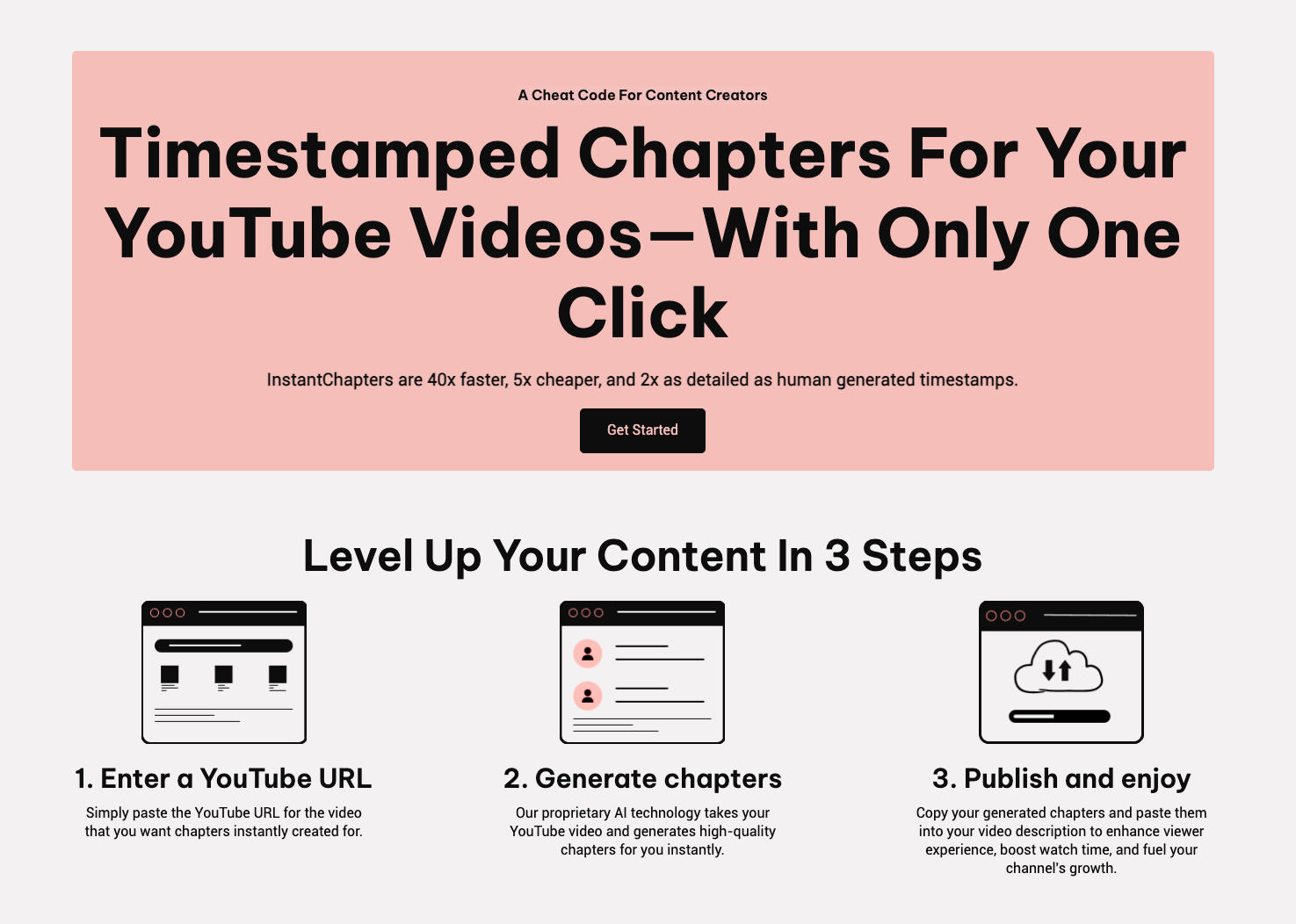 Instant Chapters - A tool to create chapters and organize youtube videos