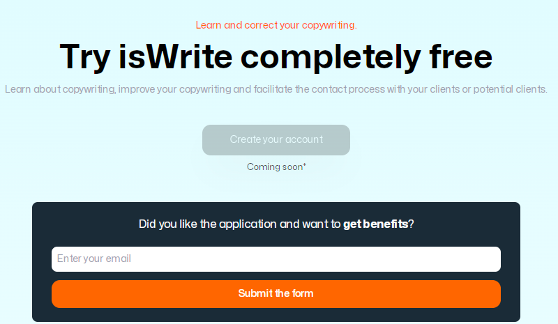 isWrite - A tool to critic copywriting