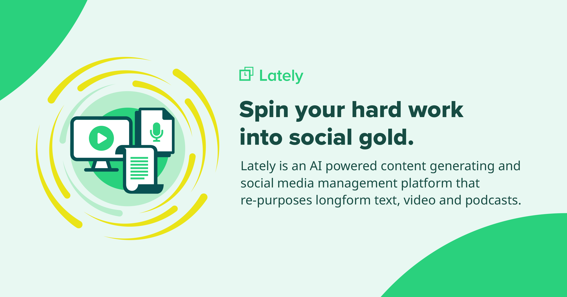 Lately.ai - A tool for content generation and social media management