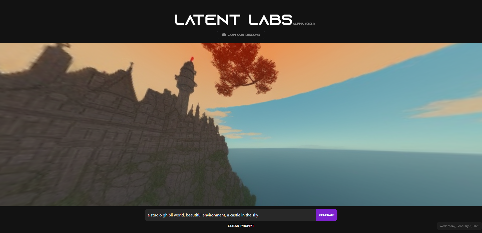 Laboratorios latentes-Generador mundial de texto a 3D