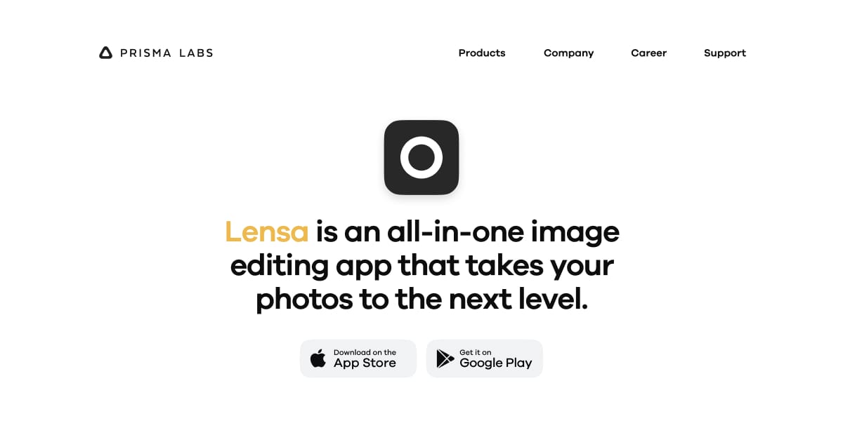 Lensa - AI Image Editing App (Mobile)