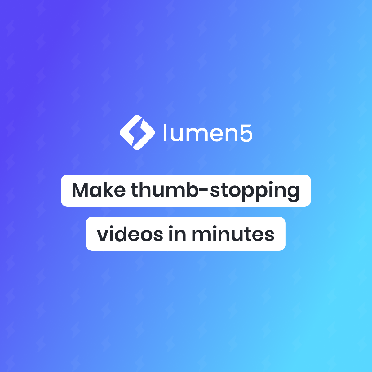 Lumen5 -AI搭載ビデオ作成ツール