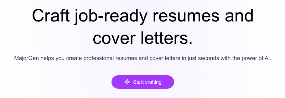 MajorGen - A tool to create resumes and cover letters from profiles