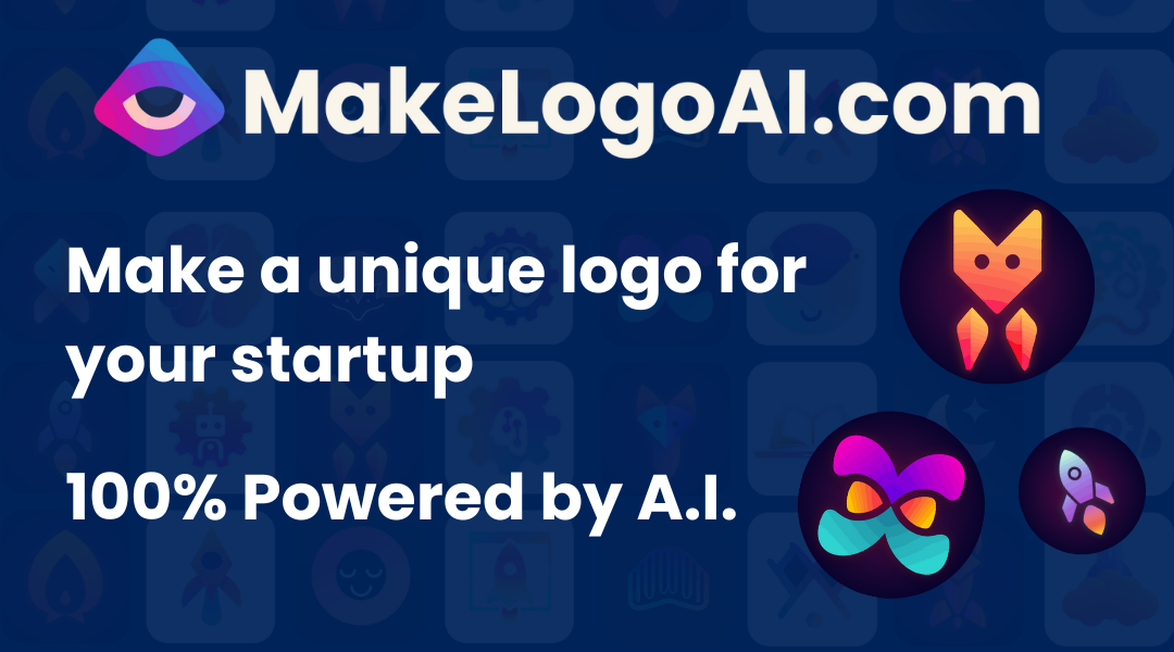MakeLogoAI - Generate unique logos for your startup, powered by AI