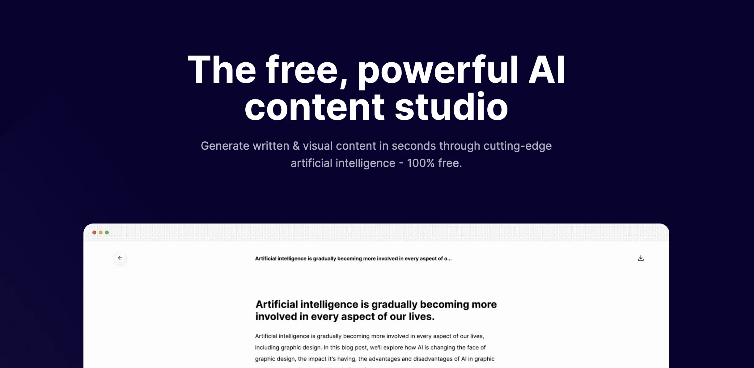 Maker AI - AI writing assistant and image generator