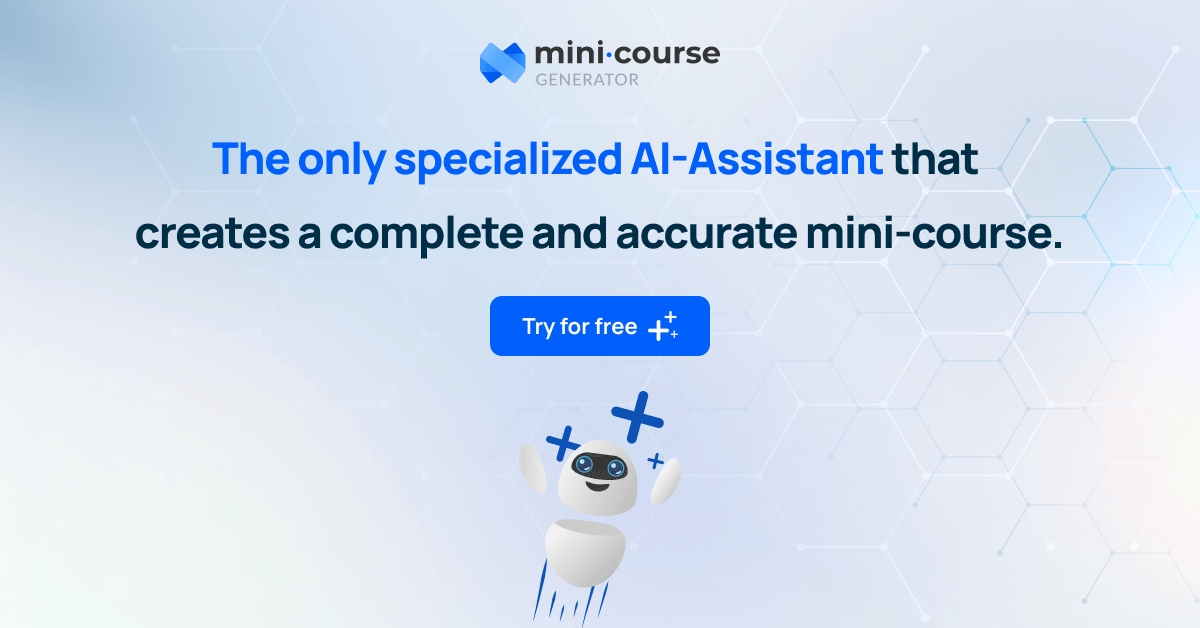 Mini Course Generator - A platform to create mini-courses