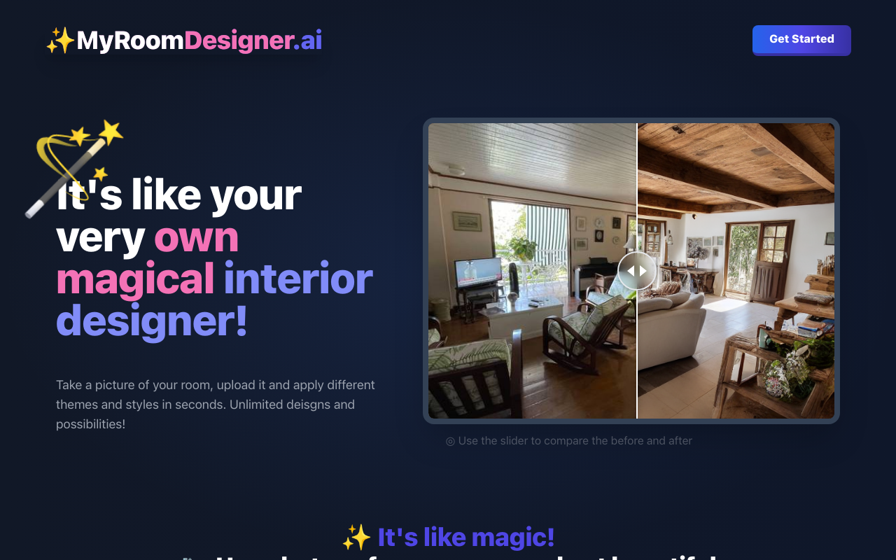 MyRoomDesigner.ai - A tool for interior design
