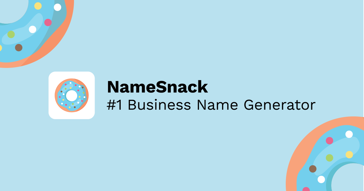 Namesnack - un outil de générateur de noms d'entreprise gratuit