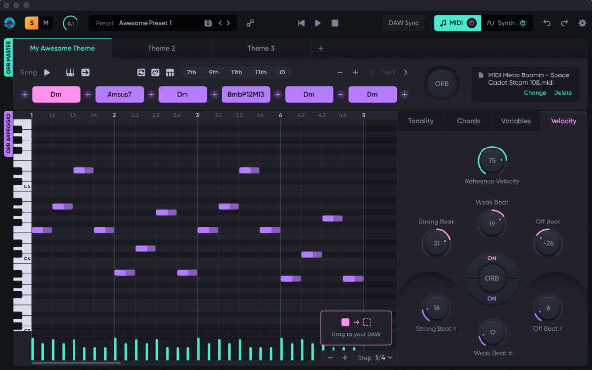 Orb Producer - AI-powered plugins for creating unlimited musical patterns