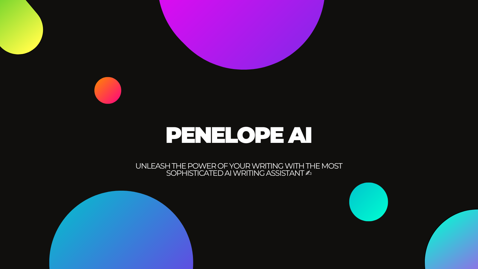 Penelope AI - AI writing assistant