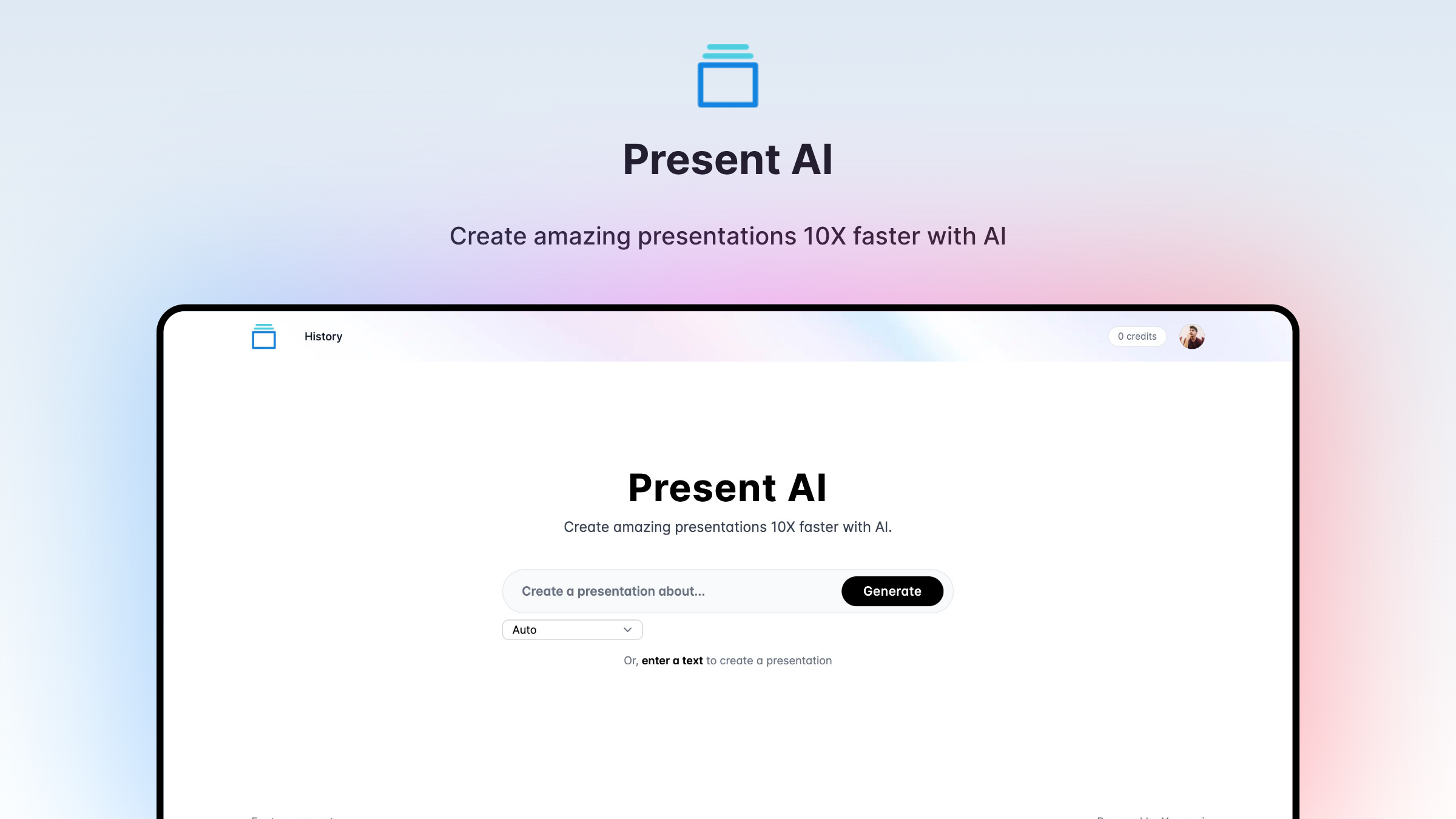 Presente AI - Generador de presentación de diapositivas