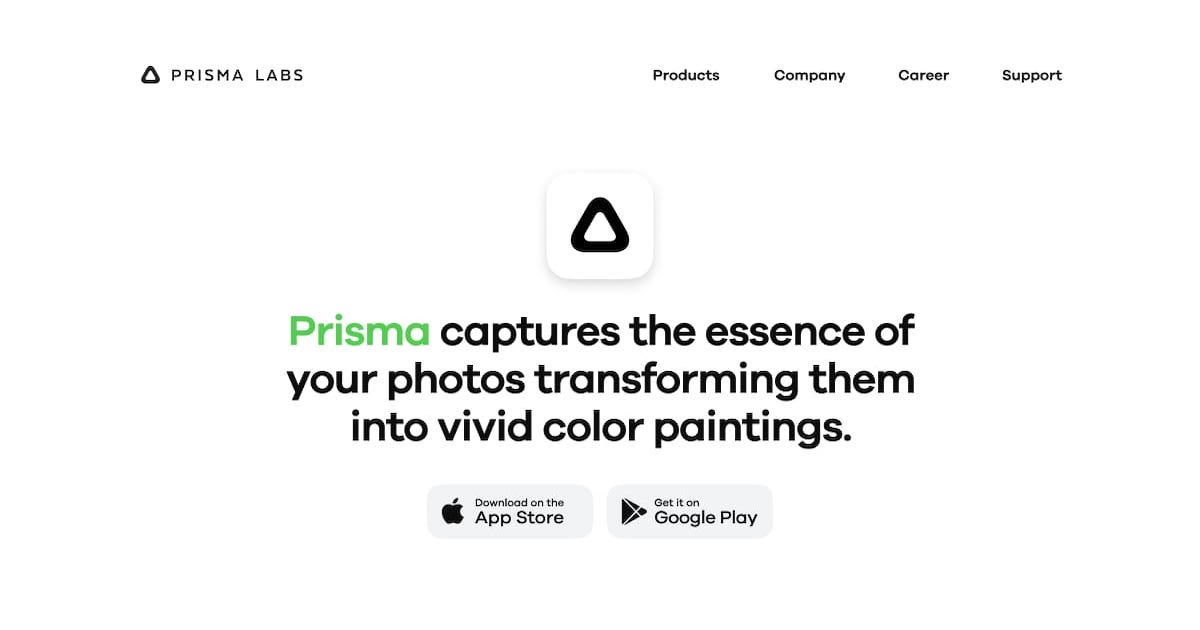 Prisma - Upload photos and convert them into paintings