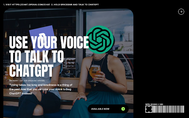 Promptheus - Use your voice to talk to ChatGPT