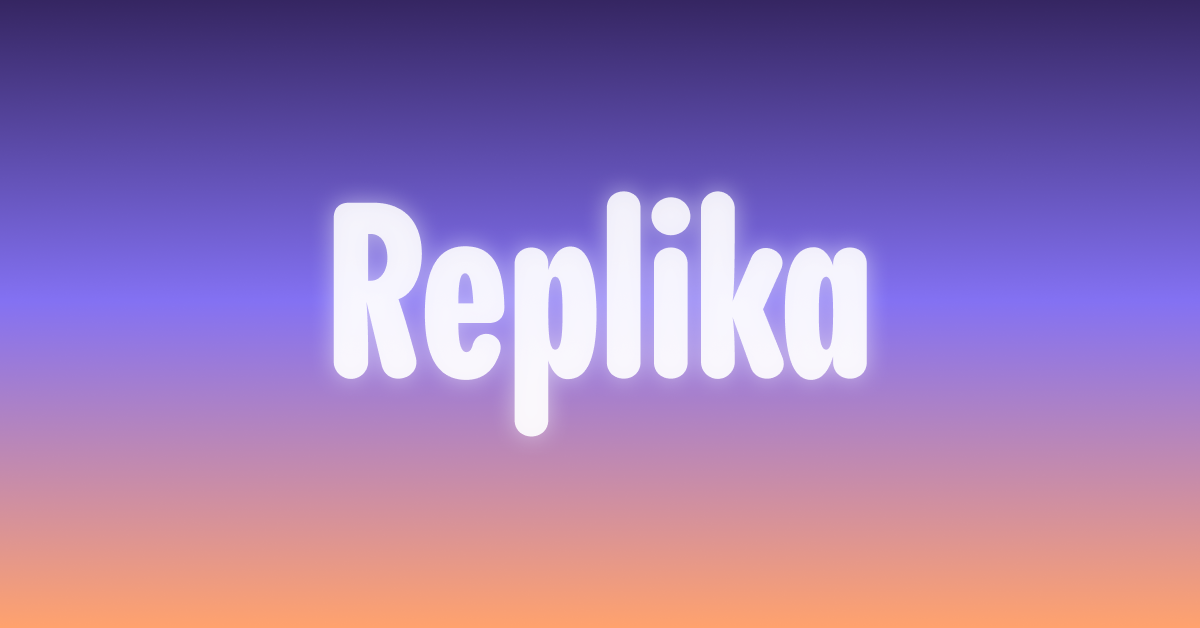 Replika - Create your own AI character and have chat conversations with them