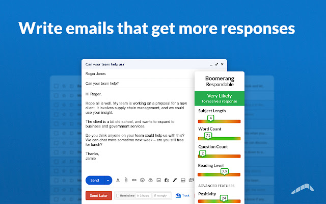 Respondable - AI to help you write better emails (from Boomerang)