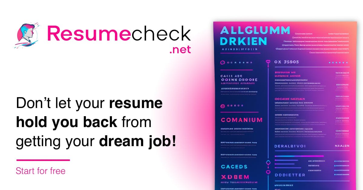 resumeCheck.net-特定の職務の履歴書を最適化します