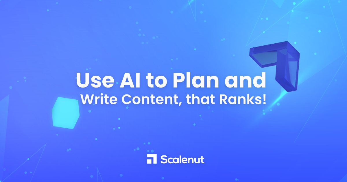Scalenut - платформа, которая помогает предприятиям планировать, исследовать, создавать и оптимизировать контент