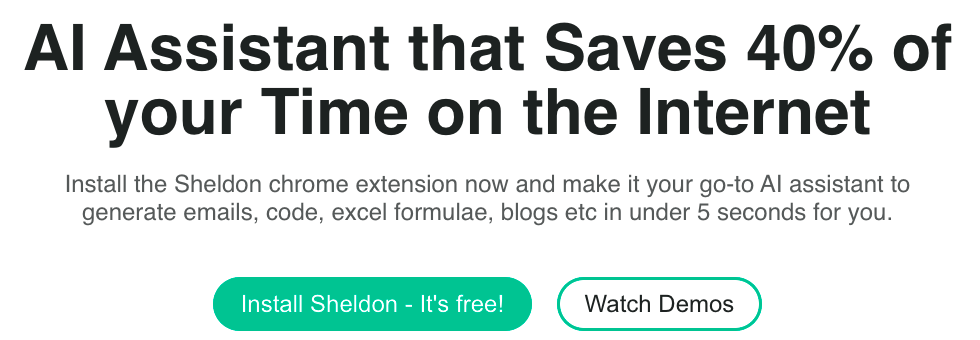 Sheldon - A Google Chrome Extension for tasks assistance