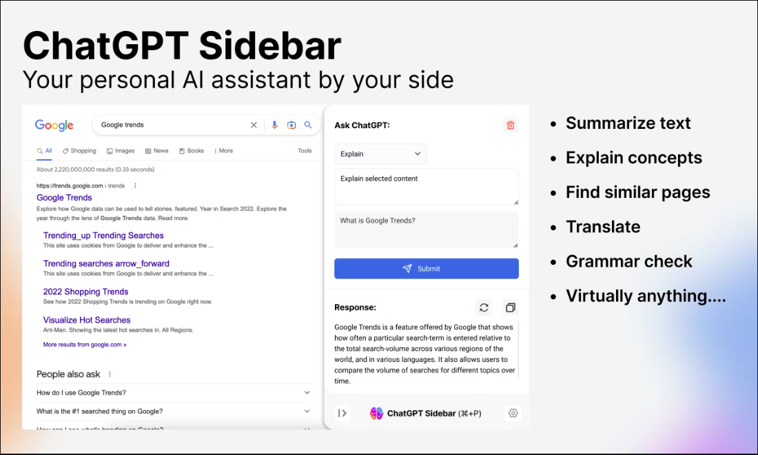 Sider.ai - расширение Google Chrome для исследования