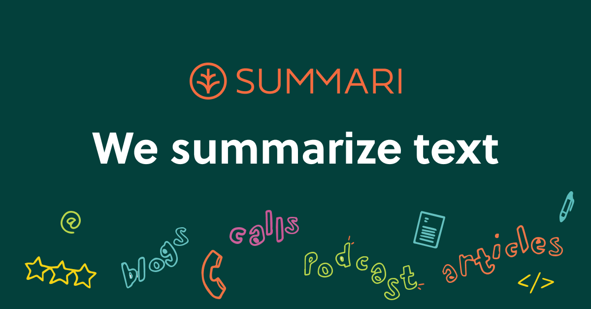 Summari - текстовое обобщение при повороте по ссылке