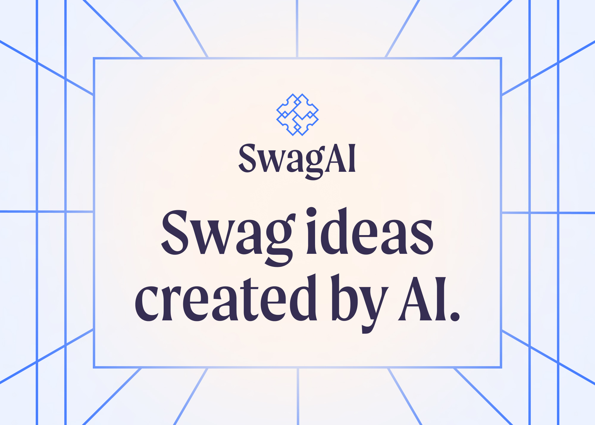 SwagAI - An AI-powered tool that generates custom swag ideas