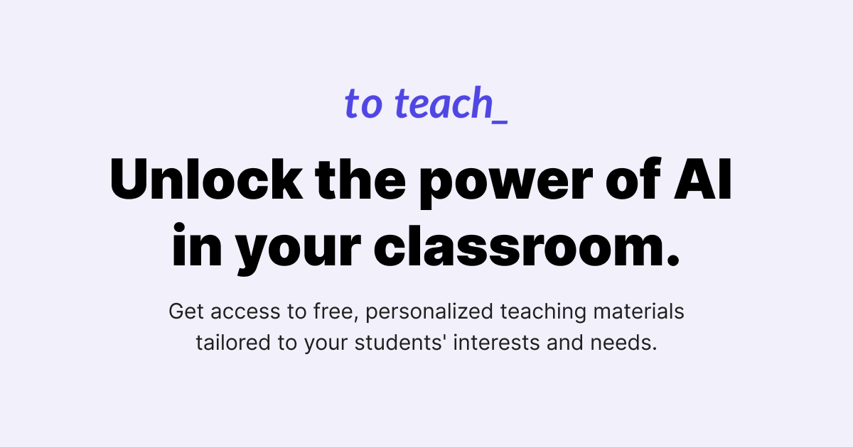 to teach - For teachers to create exercises and lessons for their students
