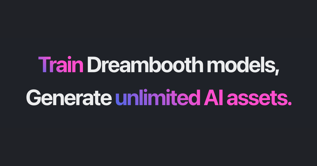TrainEngine.ai - A tool to train Dreambooth models